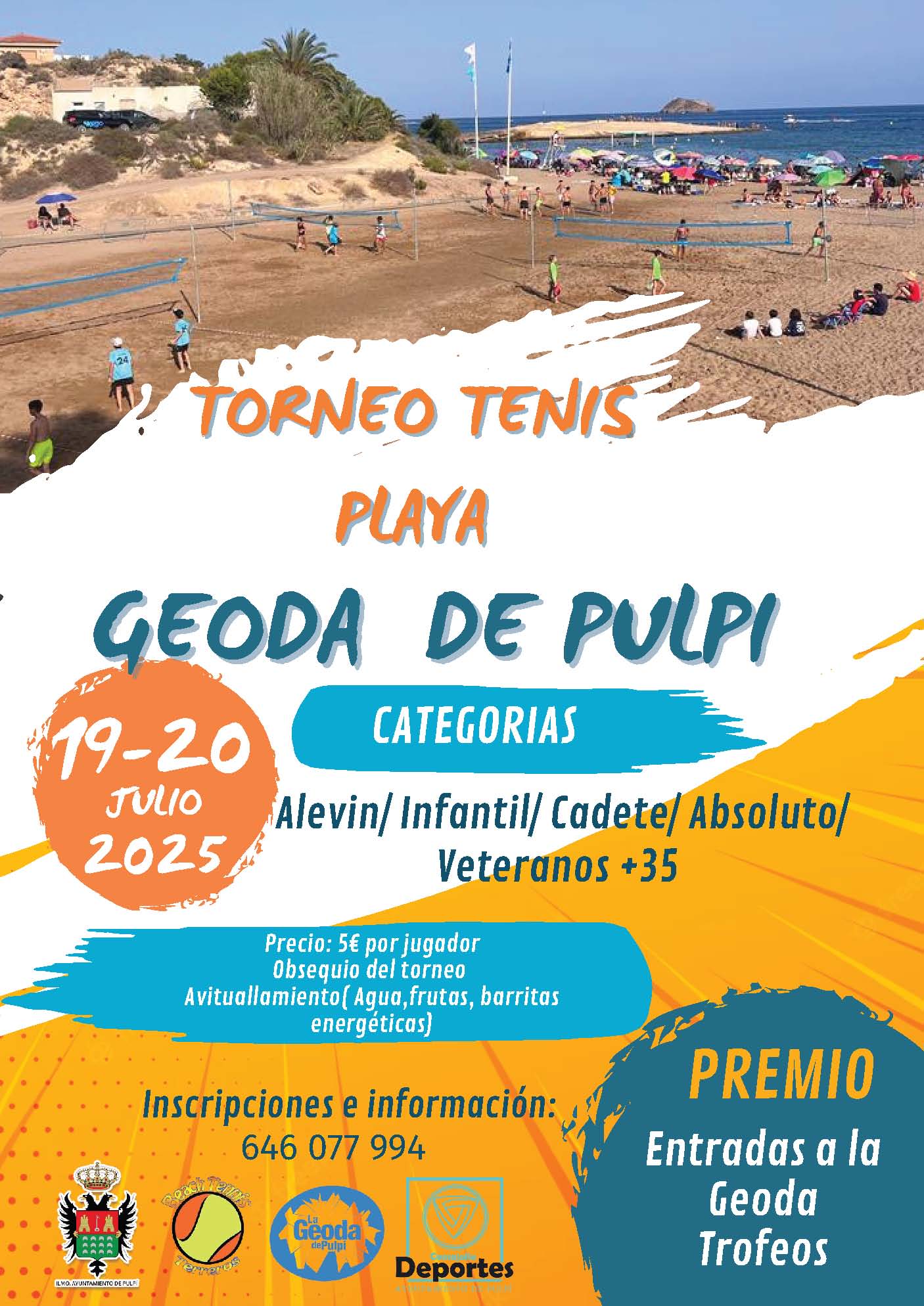 Cartel Tenis Playa EXPLAYATE 2025