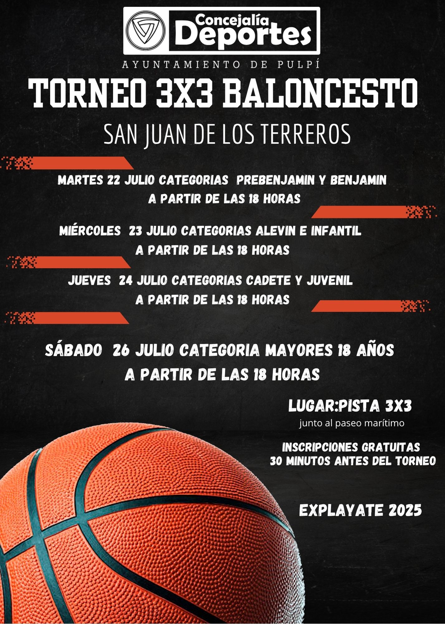 TORNEO 3X3 BALONCESTO EXPLAYATE 2025